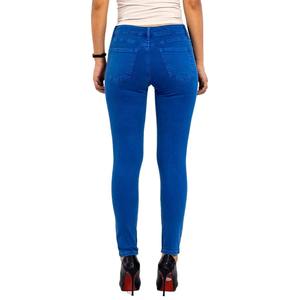 Women's High Quality Plus Size Custom Color <b>Jeans</b> Pant with <b>Elastic</b> <b>Waist</b> Summer Flat Front Style - Product Image 5