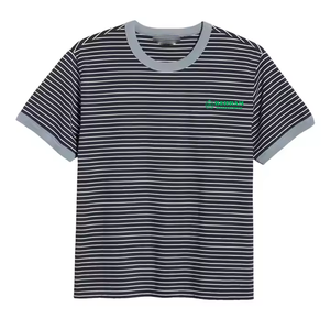 เสื้อยืดผู้ชายพิมพ์ลายโลโก้ด้านหน้า-ผ้าฝ้ายออร์แกนิค 100% เป็นมิตรกับสิ่งแวดล้อม ทรงหลวม มีหลายสีให้เลือก - Product Image 6