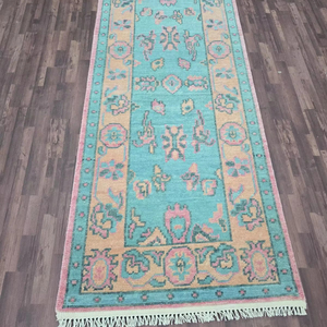 Alfombra de lana Oushak antigua de alta calidad de 2,6x6 Runner, alfombrilla Dor anudada a mano para el hogar Vintage 2,6x8 2,6x10 2,6x12, alfombra para sala de estar - Product Image 1