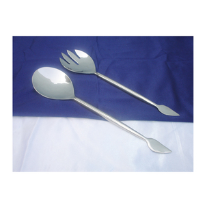 Vantage Fantaisie Logo Personnalisé Durable Style Unique Fancy Salad Server Set Vaisselle Cuillère à Salade et Fourchette Style de Luxe. - Product Image 1