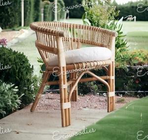 Sillas de patio de jardín Silla de bambú natural hecha a mano Muebles de exterior Sillas de patio de jardín al por mayor hechas a mano - Product Image 6