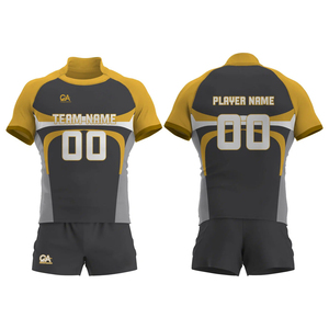 Uniformes de rugby para hombre de primera calidad de tendencia superior, uniforme de fútbol de buena venta ajustado de fábrica con impresión de logotipo personalizado - Product Image 4