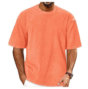 Camiseta 100% algodón para hombre, corte holgado, manga corta, tejido de punto, logotipo personalizado y color sólido - Product Image 6