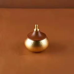 Look du golfe de Style arabe avec casserole en métal en acier inoxydable/chauffe-plats pour cadeau de pendaison de crémaillère de fête de mariage - Product Image 2