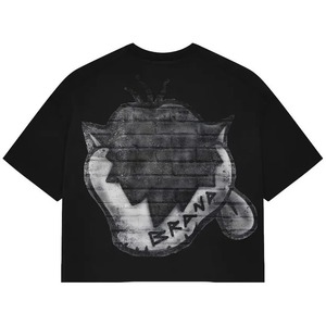 เสื้อยืดผู้ชายพิมพ์ลายกราฟฟิกเสื้อยืดวินเทจผ้า100% เฮฟวี่เวท DTG ผ้าคอตตอนพิมพ์ลายกรดซักได้ตามต้องการ - Product Image 5