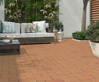 Carreaux de sol en céramique terracotta de qualité supérieure, finition mate, épaisseur 6 mm, style brique rouge rustique, pour la rénovation résidentielle