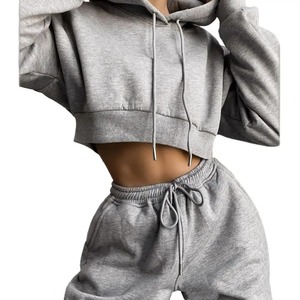 Ensemble de survêtement décontracté pour femme, tendance 2025, sweat-shirt à capuche, pantalon de jogging, respirant, 100% coton, automne/hiver - Product Image 4