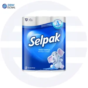 Selpak 종이 수건 3 플라이 12 롤 원래 제품 모든 종류의