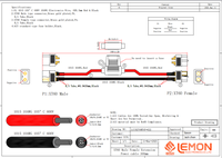 Câble d'extension mâle-femelle Amass XT60 10AWG avec porte-fusible pour voiture RC et drone
