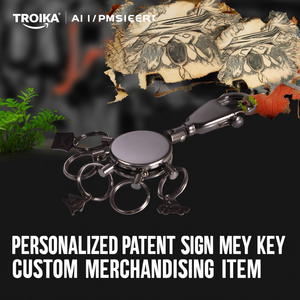 Portachiavi in Metallo Personalizzato con Insegna Brevettata, Articolo Promozionale Personalizzato - Product Image 3