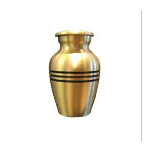 Urnes faites à la main pour cendres humaines Fournitures funéraires pour adultes Accessoires funéraires Urne en aluminium Crémation fabriquée en Inde de haute qualité - Product Image 6