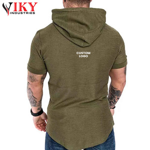 เสื้อฮู้ดผู้ชายแบบมีฮู๊ดครึ่งแขนเสื้อสเวตเชิ้ตสีล้วนสำหรับฤดูหนาวโลโก้ตามสั่ง - Product Image 6