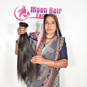 Wholesale Price Unprocessed Indian Human <b>Hair</b> Straight <b>Extension</b> Raw Bundles Natural Color Cuticle Aligned Remy Weaving <b>for</b> <b>Sale</b> - Product Image 5