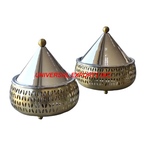 หม้อสแตนเลสสตีลสีทองหม้ออุ่นอาหารทำมือมาใหม่หรูหราขายส่ง - Product Image 3