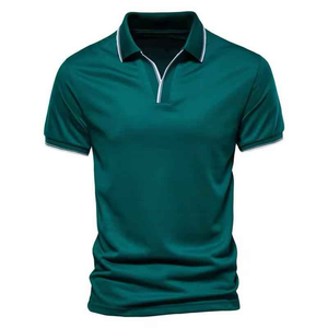 Camisa polo para hombre de tela suave y ligera, ideal para atuendos casuales y moda diaria. - Product Image 4