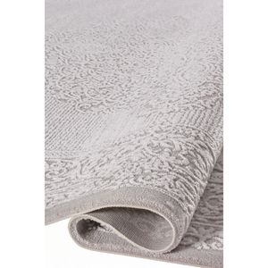 Alfombra Acrílica Tejida Nora Comfort 7395 para Aspiradora, con Flecos Rectos, Pelo Mediano, Hecha a Máquina, Estilo Clásico Bey - Product Image 2