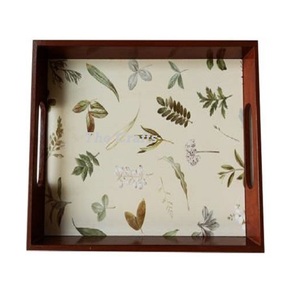 ชุดถาดไม้อิสลาม2ชิ้นถาดเสิร์ฟอาหารช็อกโกแลตทรงหกเหลี่ยม - Product Image 6