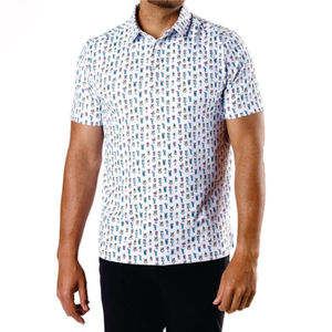 T-shirt à manches courtes pour homme en polyester/coton, best-seller, personnalisable avec broderie, respirant, jersey uni, motif noir, terre - Product Image 5