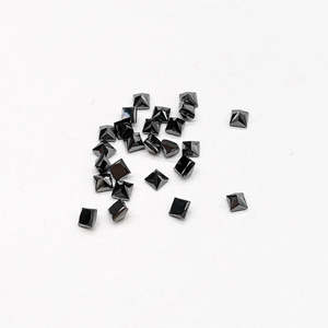 Natural Black Diamond Pyramid Cut <b>Ring</b> 2.5-3 mm Loose Beads jewelry making wholesale bulk supply - Product Image 2