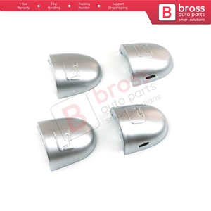 BDP576-2 Left Right <b>Door</b> <b>Handle</b> Key Lock Cover Cap Set Silver Color for Megane Scenic Laguna 2 Primera P12 Espace 4 Vel Satis Cl - Product Image 2