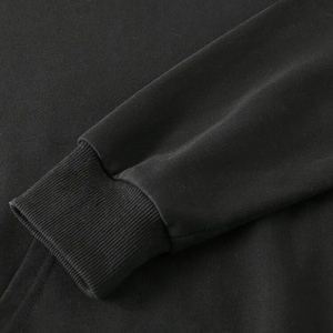 Sudadera con capucha de algodón grueso y pesado de gran tamaño para mujer Sudadera con capucha con logotipo personalizado con diseño forrado para el invierno - Product Image 6