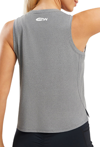 Custom Workout <b>Crop</b> <b>Tops</b> for Women Loose Fit Up Breathable Yoga T Shirts Running Athletic Cropped Workout <b>Tops</b> - Product Image 2