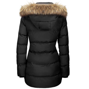 <b>Women</b> <b>Winter</b> Long Quilted Puffer <b>Coat</b> Warm Hooded Jacket Casual Street Fashion Outerwear Custom Logo Wholesale OEM - Product Image 3