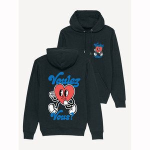 Custom Regular Cotton <b>Hoodie</b> <b>Black</b> Sweatshirt Voulez Vous <b>Hoodie</b> - Product Image 1