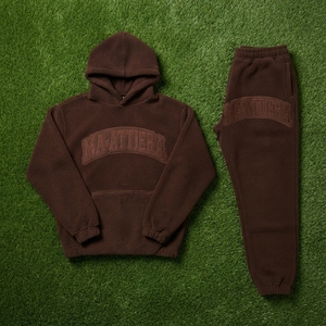 Womens Brown <b>Sherpa</b> Fleece Hoodie Tracksuit Set Pullover Sweatshirt <b>Jogger</b> Pants Matching Casual Loungewear - Product Image 6