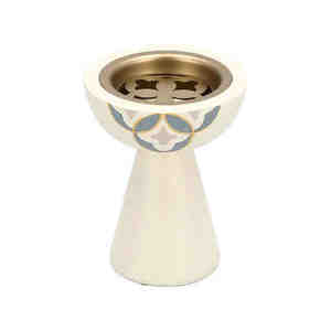 Gold and White Brass Material Incense <b>Burner</b> Premium Quality Decoration Large Fancy <b>Bakhoor</b> <b>Burner</b> for Suppliers - Product Image 3