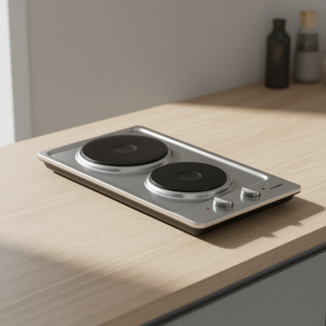 Table de cuisson électrique Jollynox Vega 2 zones 30 cm en céramique, acier inoxydable, classe 1PVG2E - Product Image 3