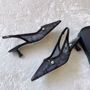 JC MIRA Nueva Colección Primavera Verano 2026, Zapatos de Tacón con Encaje, Diseño de Tacón Bajo Atractivo para Mujer - Product Image 1