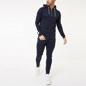 Conjunto Deportivo Informal para Hombre, de Tela Gruesa, para Fitness, Jogging y Atletismo, con Sudadera y Diseño de Manga Raglán - Product Image 1