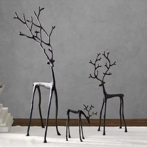 Renard en aluminium coulé personnalisable, écologique et fait à la main pour les décorations de Noël et les fêtes à la maison - Product Image 1