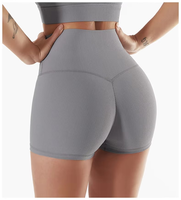 Pantalones cortos de gimnasio transpirables en forma de V para mujer, ropa de yoga para correr al por mayor