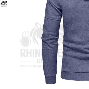 Nouveau design de sweats à capuche unisexe avec fermeture éclair personnalisés avec logo personnalisé sweat à capuche d'entraînement zippé en coton mélangé de style basique - Product Image 6