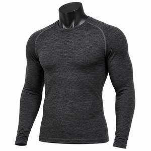 Camiseta de Compresión Unisex, Transpirable, Ajustada, que Absorbe la Humedad, para Deportes, Gimnasio y Ropa Deportiva Activa - Product Image 3