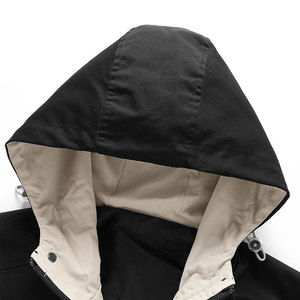 Chaqueta voladora de invierno personalizada para hombre, diseño deportivo sencillo de lona con cierre de botón y cremallera, bolsillo frontal y estampado de béisbol - Product Image 4