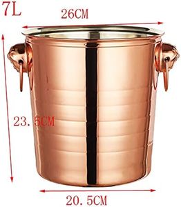 Wholesale Rose Gold Stainless Steel <b>Ice</b> <b>Bucket</b> Champagne & Wine Cooler 3L Bulk Dual Handle Beverage Chiller for Bar & Party Use - Product Image 4