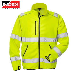 Venta al por mayor de polos amarillos de alta visibilidad personalizados para todo tipo de clima camisas de seguridad de manga larga de alta visibilidad ropa de trabajo fabricante de uniformes - Product Image 4