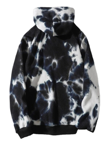 Sudadera con Capucha de Diseño Nuevo para Hombre, Color Sólido, Tie Dye, con Bolsillos, Lisa, 100% Algodón, Tejida - Product Image 2