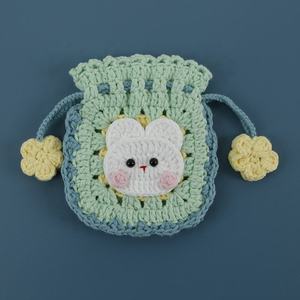 EFANBEANIE Monedero de Ganchillo Hecho a Mano con Diseño de Cabeza de Conejo, Estilo Novedoso, Accesorio de Moda - Product Image 6