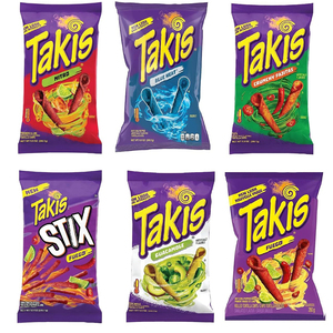 Chips de Tortilla Takis con Chile Picante y Limón, Refrigerios Envasados Individualmente (Paquete de 40 Unidades) - Product Image 1