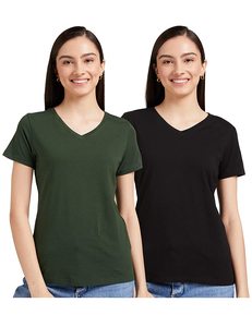 Camiseta de Moda para Mujer con Diseño Casual y Lindo, 100% Algodón, Anti-UV, Secado Rápido, Transpirable, para Uso Diario en Verano, Corte Regular - Product Image 1