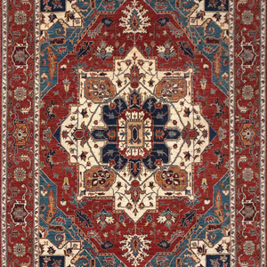 พรมทอผ้าตุรกี Adiva ผลิตด้วยเครื่องจักร ขนาด 31 นิ้ว ขายส่งสำหรับส่งออกจากเมืองกาเซียเตป เทคนิคการทอแบบแจ็คการ์ด ลายเรขาคณิต สำหรับตกแต่งบ้าน ซักได้ ด้านหลังทำจากผ้าฝ้าย - Product Image 1