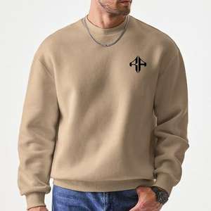Sudadera OEM para hombre con logotipo personalizado manga larga Color sólido O, cuello sudadera 100% algodón O, cuello de ATLANTIC - Product Image 4