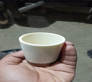 แก้วน้ำทำจากกระดูกวัวและเขาควายธรรมชาติ พร้อมฐานไม้ สำหรับดื่ม - Product Image 2