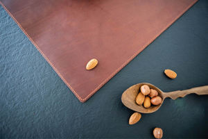 แผ่นรองจานหนังแท้ทนทานสำหรับร้านอาหารแผ่น LPM-0054ที่หรูหรากันน้ำกันความร้อนล้างทำความสะอาดได้ - Product Image 5