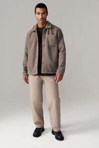 Nouveau design de vestes en polaire pour hommes, manches longues personnalisées, couleur unie, matériau 100% coton, chaud et élégant - Product Image 3