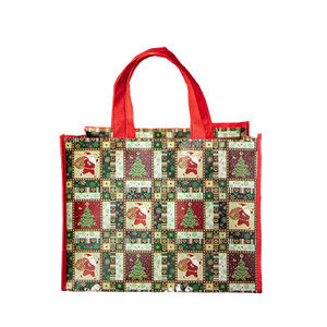 Lot de 16 sacs non tissés pour cadeaux de Noël de grande et moyenne taille personnalisée gratuite pour les cadeaux de vacances - Product Image 5